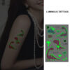 UV glow dark temporary tattoo set Bei-83 12x75cm, party favour Auckland NZ