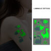 BEI-085 UV glow dark temporary tattoo set Bei-85 12x75cm, party favour Auckland NZ