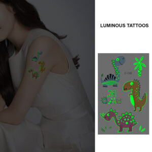 UV glow dark temporary tattoo set Bei-88 12x75cm, party favour Auckland NZ