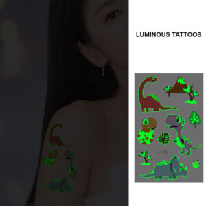 UV glow dark temporary tattoo set Bei-93 12x75cm, party favour Auckland NZ