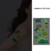 BEI-094 UV glow dark temporary tattoo set Bei-94 12x75cm, party favour Auckland NZ