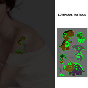 UV glow dark temporary tattoo set Bei-95 12x75cm, party favour Auckland NZ