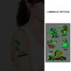 UV glow dark temporary tattoo set Bei-96 12x75cm, party favour Auckland NZ
