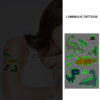 UV glow dark temporary tattoo set Bei-97 12x75cm, party favour Auckland NZ