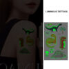 BEI-098 UV glow dark temporary tattoo set Bei-98 12x75cm, party favour Auckland NZ
