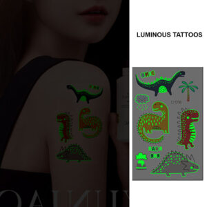 UV glow dark temporary tattoo set Bei-98 12x75cm, party favour Auckland NZ