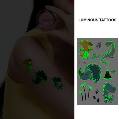 UV glow dark temporary tattoo set Bei-99 12x75cm, party favour Auckland NZ