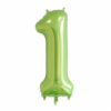 Green Foil Number Balloon 1 Green Foil Number Balloon 1
