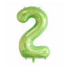 Green Foil Number Balloon 2