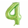 Green Foil Number Balloon 4