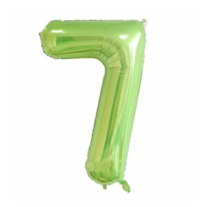 Green Foil Number Balloon 7