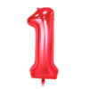 Red Foil Number Balloon 1