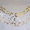 Shining Happy Birthday Hollow Banner