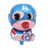 Baby Captain America foil balloon 47x37cm helium quality, Auckland NZ