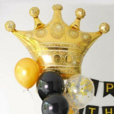Golden Crown Large Foil Balloon