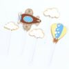 Airplane Hot balloons cake toppers