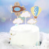 Airplane Hot balloons cake toppers