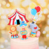 Birthday Circus Cake toppers Animal circus birthday cake topper acrylic reusable, Auckland NZ