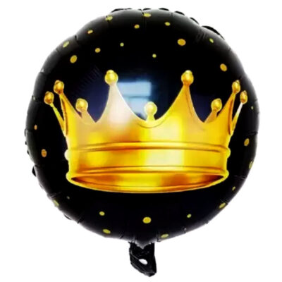 Crown Foil Balloon Gold crown foil balloon 45cm helium quality, graduation party Auckland NZ