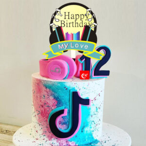 Tik Tok Birthday Cake toppers