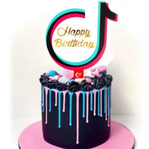Tik Tok Birthday Cake toppers