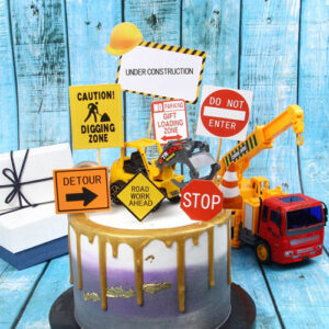 Under Construction Cake Toppers