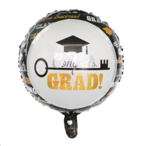 Congrats Grad foil balloon 18 inch 45cm helium quality, Auckland NZ