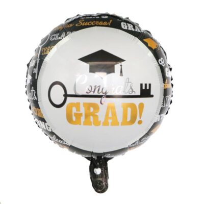 Congrats Grad foil balloon 18 inch 45cm helium quality, Auckland NZ