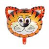 Loveable Tiger Foil balloons Tiger head animal foil balloon 55x45cm helium quality, Auckland NZ