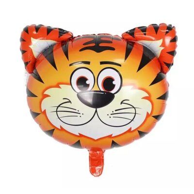 Loveable Tiger Foil balloons Tiger head animal foil balloon 55x45cm helium quality, Auckland NZ