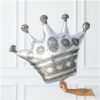 Crown large foil balloon 100cm silver helium quality, Auckland NZ