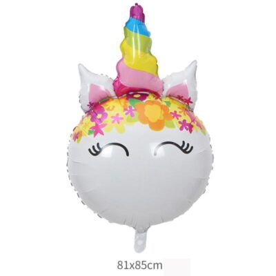 unicorns head foil Balloons2