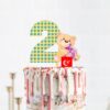 Age Cake Topper - Age Two Age 2 teddy bear birthday cake topper acrylic, Auckland NZ
