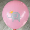 Baby shower pink elephant balloon 12 inch 28cm, Auckland NZ