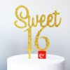Sweet 16 teddy bear birthday cake topper acrylic, Auckland NZ