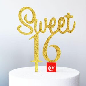 Sweet 16 teddy bear birthday cake topper acrylic, Auckland NZ