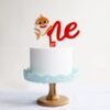 Baby Shark One 1st birthday cake topper red, Auckland NZ