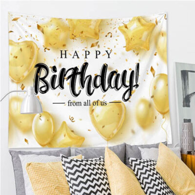 Birthday Party Backdrop Banner