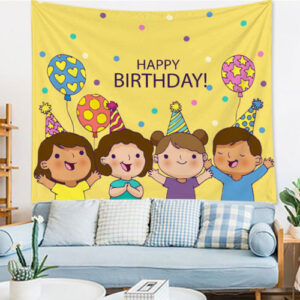 Birthday Party Backdrop Banner