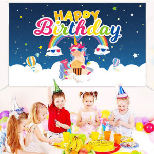Birthday Party Wall Backdrop Banner