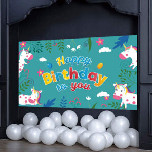 Birthday Party Wall Backdrop Banner