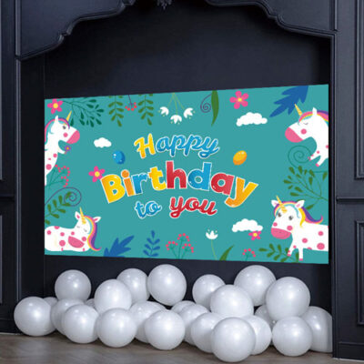 Birthday Party Wall Backdrop Banner Birthday Party Wall Backdrop Banner