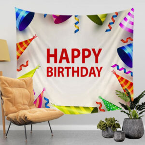 Birthday Party Wall Backdrop Banner
