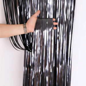 Black Foil Curtain Backdrop