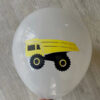 Dump truck party balloon grey 12 inch 28cm helium quality, Auckland NZ