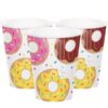 Donut Time paper cups 266ml 8 pieces, Auckland NZ