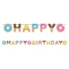 Donut Time Happy Birthday ribbon banner 2.6m, Auckland NZ
