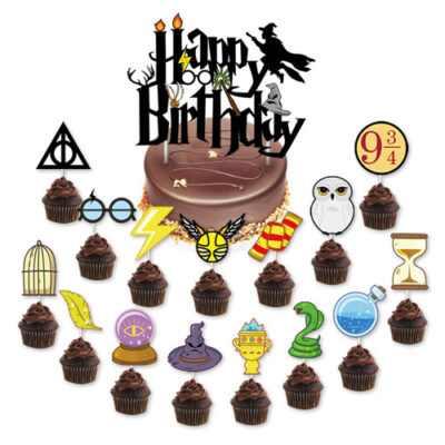 Harry Potter party cake toppers 16 pieces, Auckland NZ