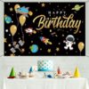 Outer space party wall backdrop banner PWB06 180cm premium fabric, Auckland NZ