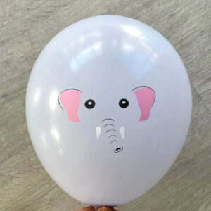 Elephant safari theme latex balloon 12 inch helium quality, Auckland NZ